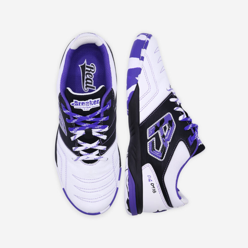  Foto zu รองเท้าฟุตซอลเบรกเกอร์ Breaker Real (BK0918) สี White - Breaker-shoe.com 